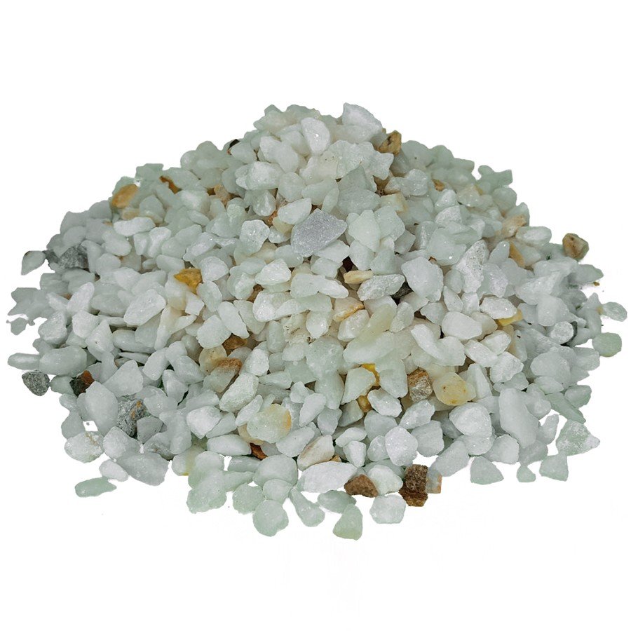 Decorative white gravel