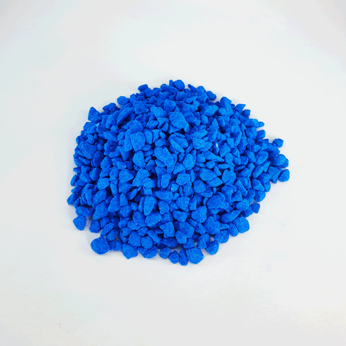 Blue decorative gravel