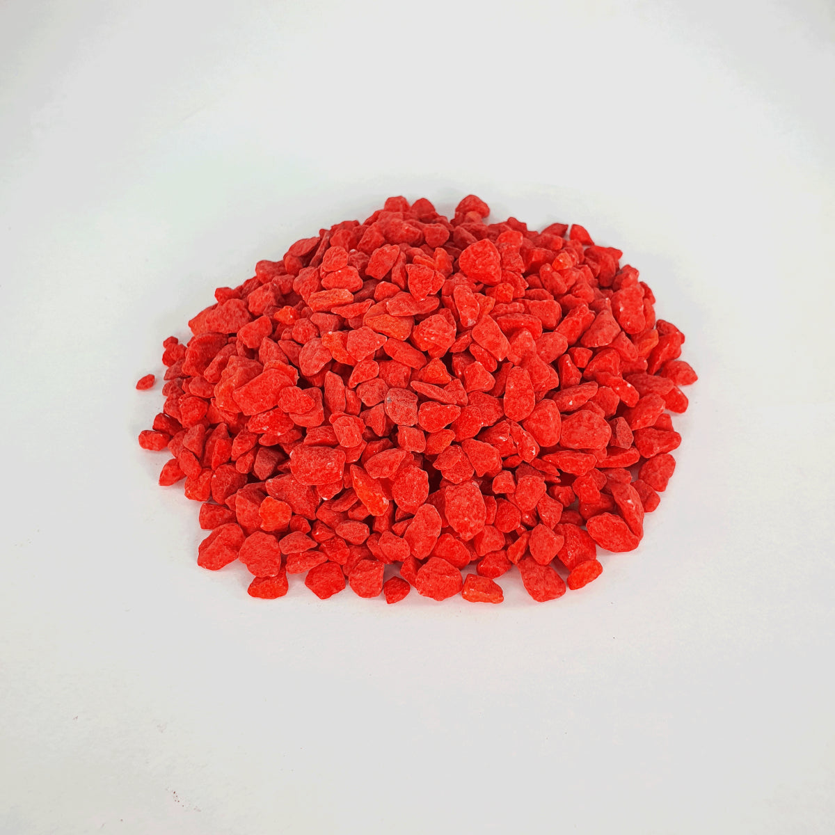 Red decorative gravel