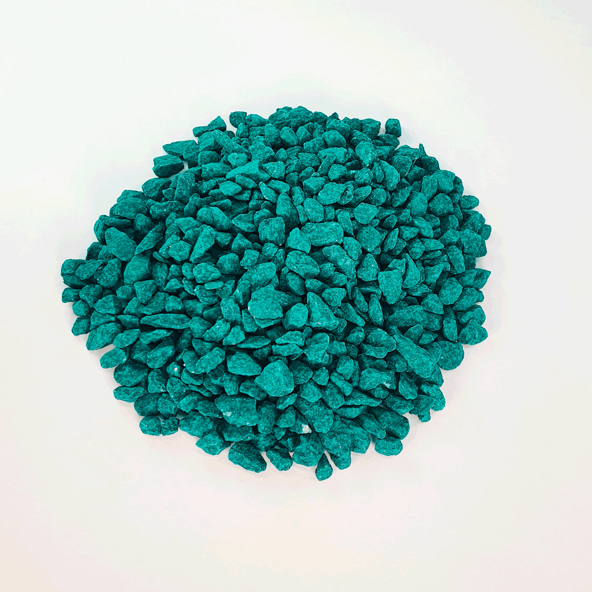Decorative green gravel