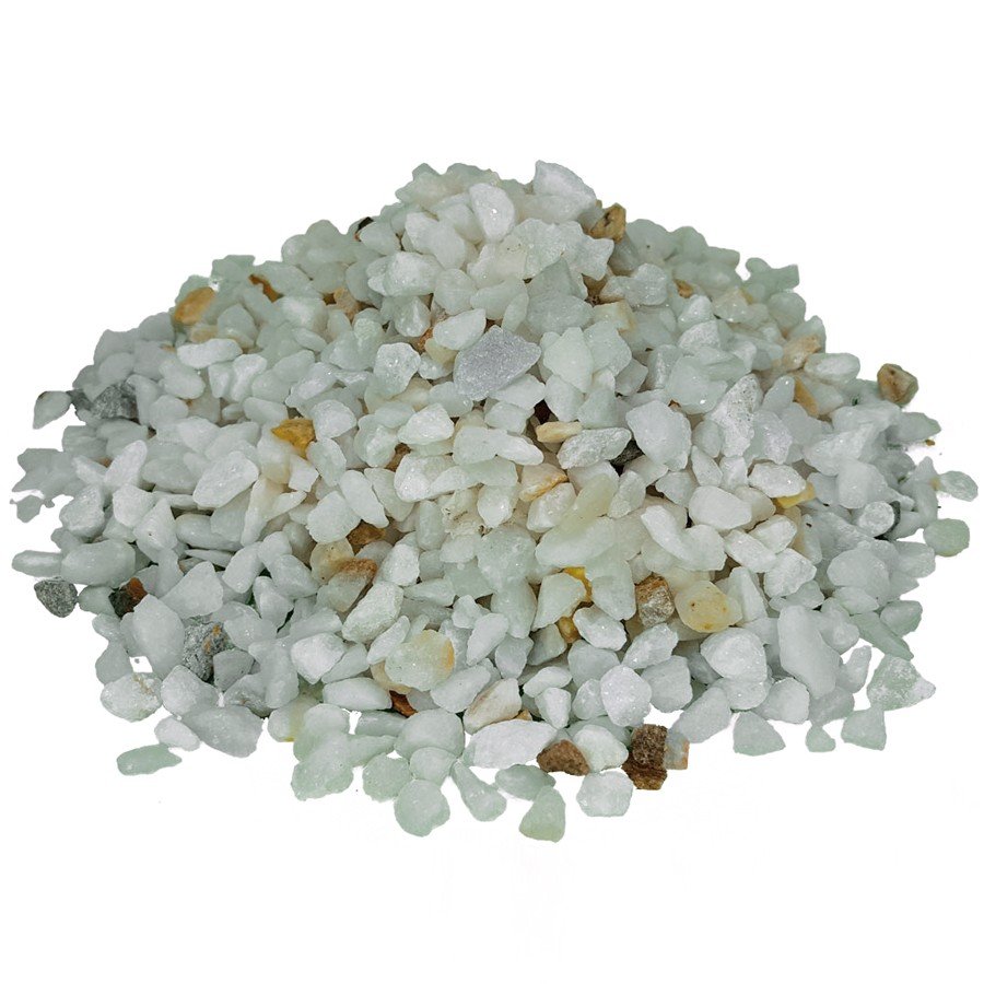 Decorative white gravel – Tillandsia Garden