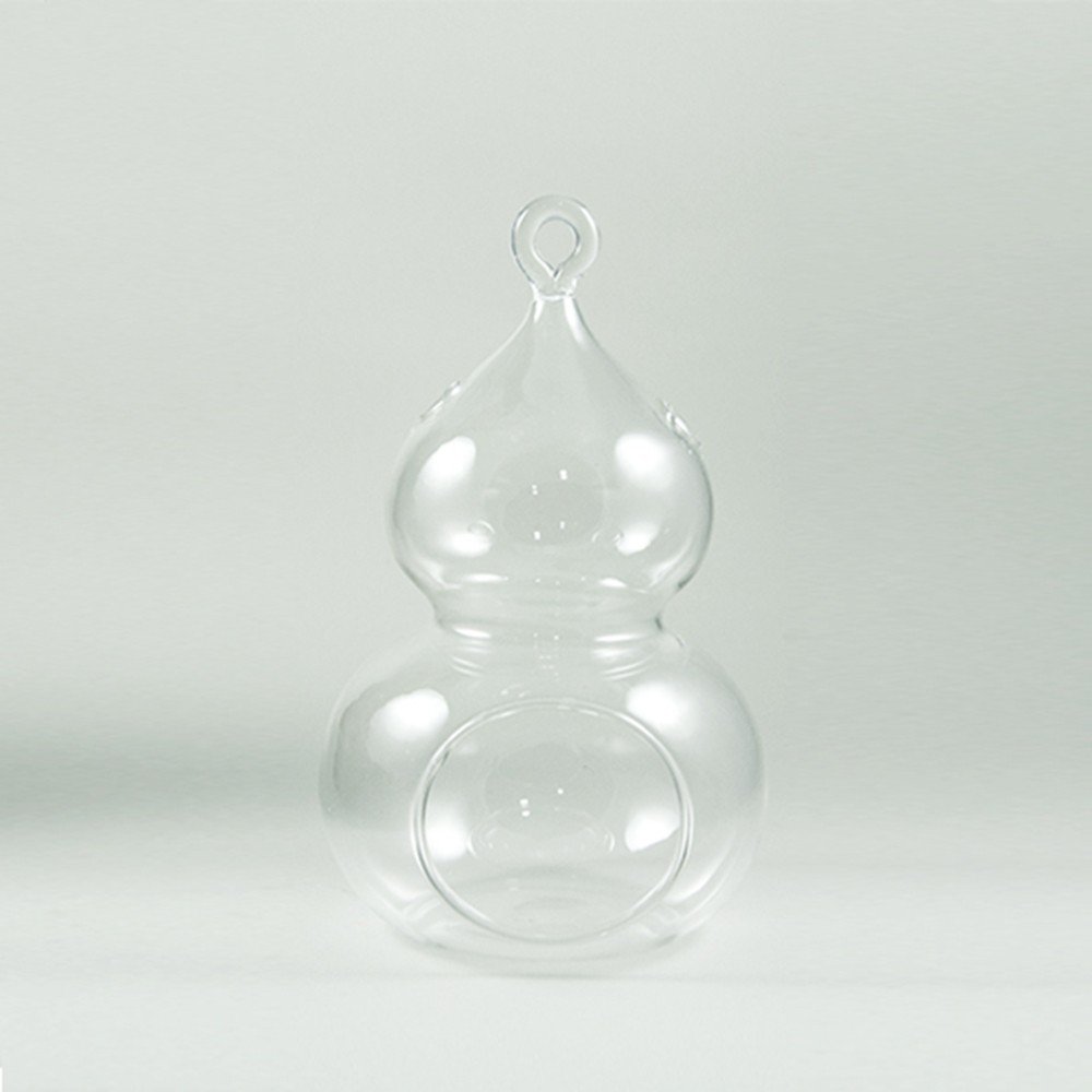 Glass Pumpkin Terrarium 10x17cm