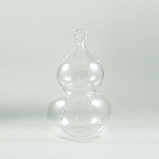 Glass Pumpkin Terrarium 10x17cm