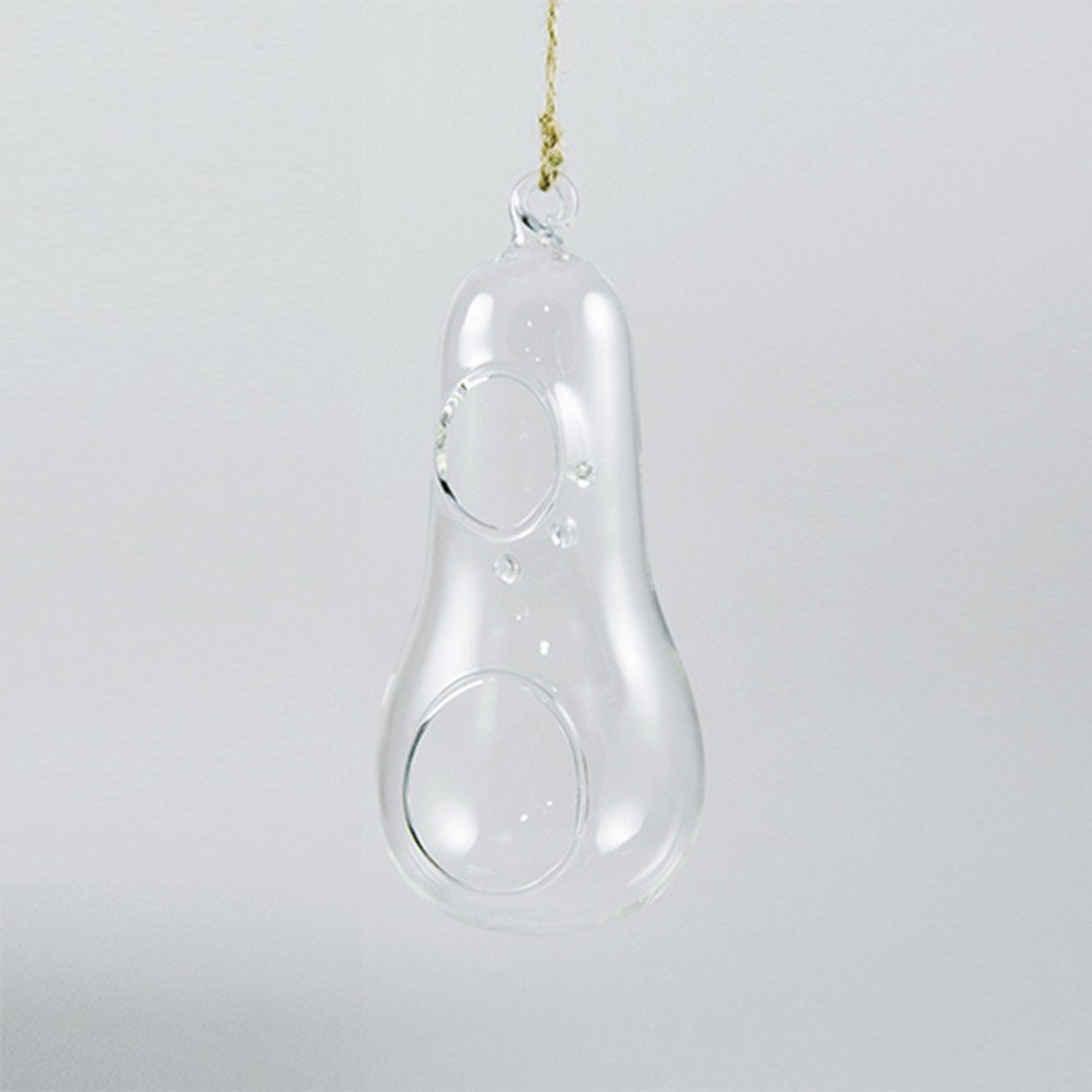 Pear - Hanging glass terrarium 6.7x15cm.